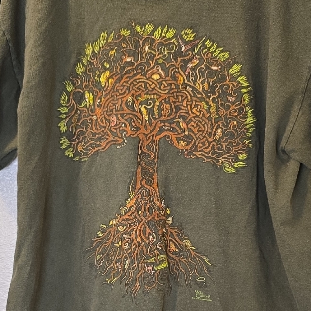 Tree Of Life Green Tree Graphic Short Sleeve Tee - Picture 3 of 3